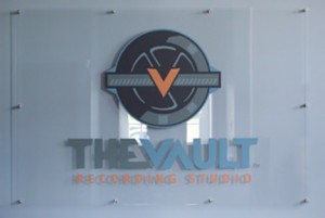 Pittsburgh-environmental-design-TheVault--indoor-sign-with-name-and-logo
